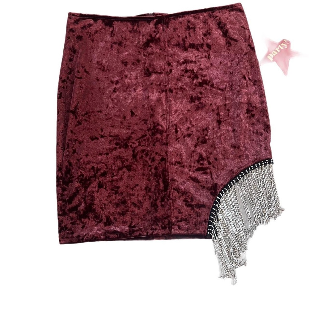 Fringe mini skirt NWT
